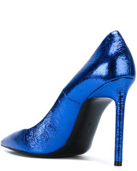 Escarpins bleus Saint Laurent