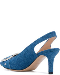 Escarpins bleus Casadei