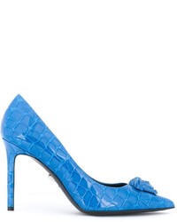 Escarpins bleus Versace