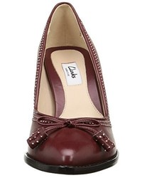 Escarpins bordeaux Clarks