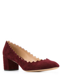 Escarpins bordeaux Chloé