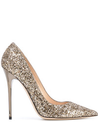 Escarpins dorés Jimmy Choo