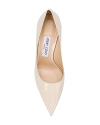 Escarpins en cuir blancs Jimmy Choo