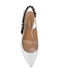 Escarpins en cuir blancs Aquazzura