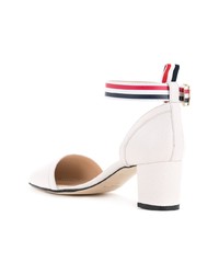 Escarpins en cuir blancs Thom Browne