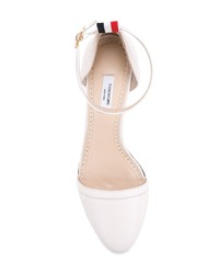 Escarpins en cuir blancs Thom Browne