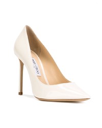 Escarpins en cuir blancs Jimmy Choo