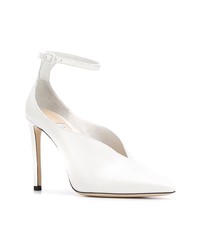 Escarpins en cuir blancs Jimmy Choo