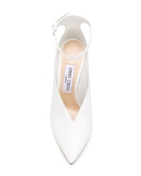 Escarpins en cuir blancs Jimmy Choo