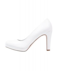 Escarpins en cuir blancs Tamaris