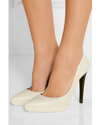 Escarpins en cuir blancs Jimmy Choo