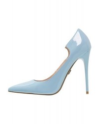 Escarpins en cuir bleu clair LOST INK