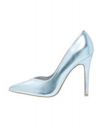 Escarpins en cuir bleu clair New Look