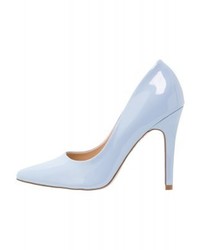 Escarpins en cuir bleu clair New Look