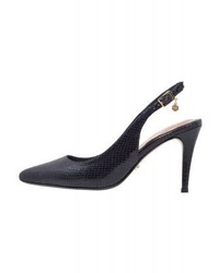 Escarpins Vintage Sarabelle Cuir Bleu Marine Taille 40.5 (neufs Avec étiquette)