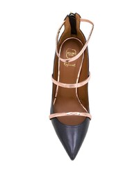 Escarpins en cuir bleu marine Malone Souliers