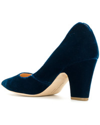 Escarpins en cuir bleu marine Rupert Sanderson