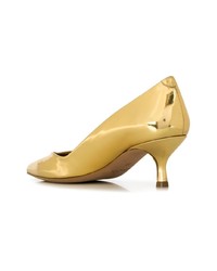 Escarpins en cuir dorés Golden Goose Deluxe Brand