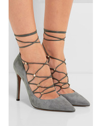 Escarpins en cuir gris Valentino