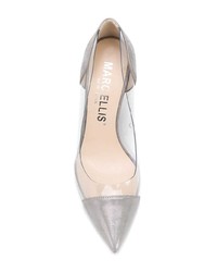 Escarpins en cuir gris Marc Ellis