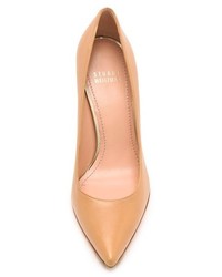 Escarpins en cuir marron clair Stuart Weitzman