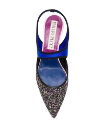 Escarpins en cuir multicolores Emilio Pucci