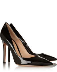 Escarpins en cuir noirs Gianvito Rossi