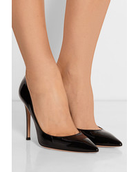 Escarpins en cuir noirs Gianvito Rossi