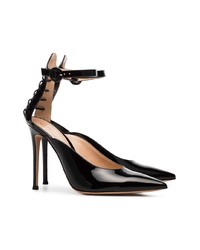 Escarpins en cuir noirs Gianvito Rossi