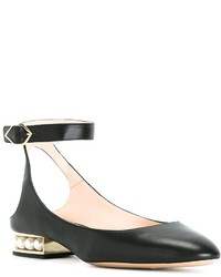 Escarpins en cuir noirs Nicholas Kirkwood