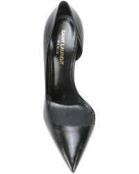 Escarpins en cuir noirs Saint Laurent