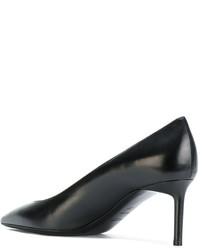 Escarpins en cuir noirs Saint Laurent