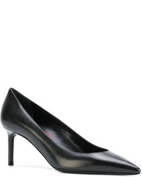 Escarpins en cuir noirs Saint Laurent