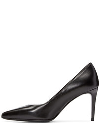 Escarpins en cuir noirs Saint Laurent