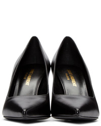 Escarpins en cuir noirs Saint Laurent