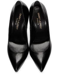 Escarpins en cuir noirs Saint Laurent