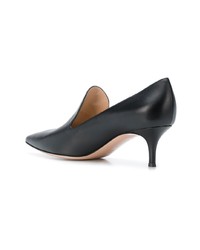 Escarpins en cuir noirs Gianvito Rossi