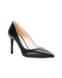 Escarpins en cuir noirs Prada