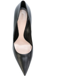 Escarpins en cuir noirs Alexander McQueen