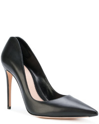 Escarpins en cuir noirs Alexander McQueen