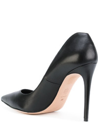 Escarpins en cuir noirs Alexander McQueen