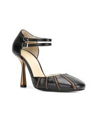 Escarpins en cuir noirs Marni