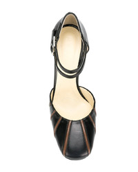 Escarpins en cuir noirs Marni