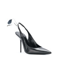 Escarpins en cuir noirs Saint Laurent