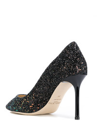 Escarpins en cuir noirs Jimmy Choo