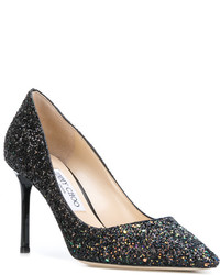 Escarpins en cuir noirs Jimmy Choo