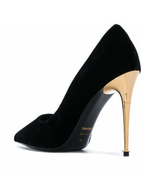 Escarpins en cuir noirs Tom Ford