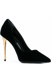 Escarpins en cuir noirs Tom Ford