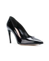 Escarpins en cuir noirs Alexander McQueen