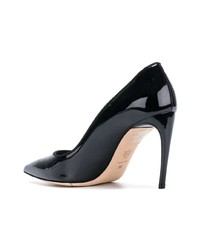 Escarpins en cuir noirs Alexander McQueen